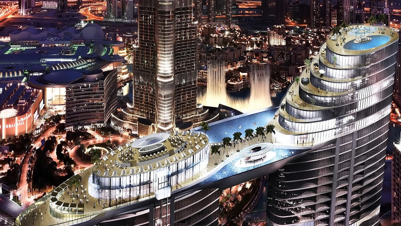 Address Sky View Dubai Spektakulärer Infinity Pool auf 220 Metern